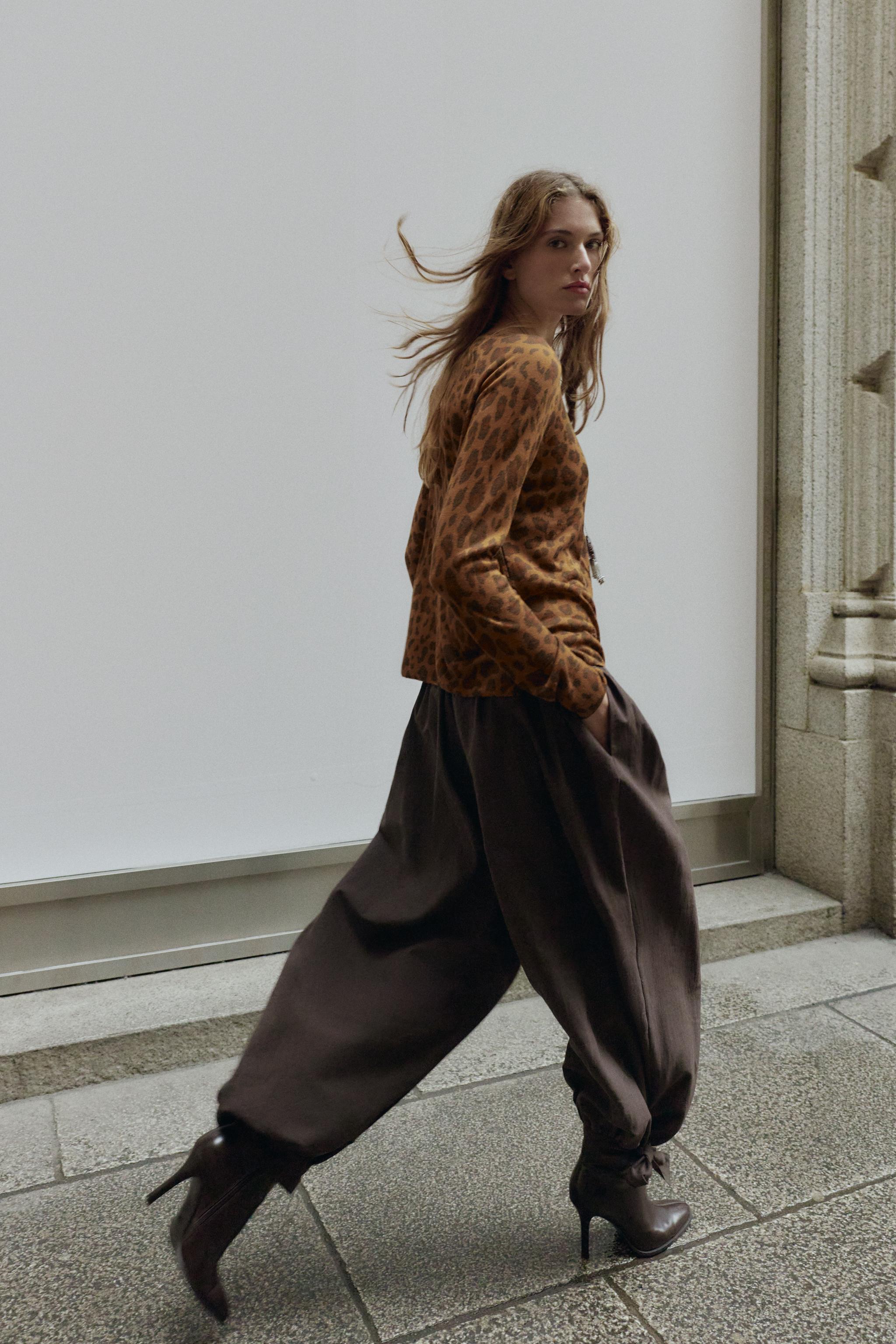 PULL EN MAILLE FINE IMPRIMÉ ANIMAL